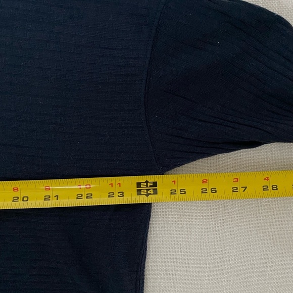 FP Movement Free People Oversized Navy Blue Ribbed Turtleneck Sweater XS - Picture 13 of 14